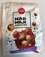 Mängden socker i Mad milk chocolate