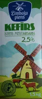 Mängden socker i 2.5% kefīrs
