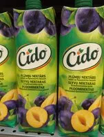 Mängden socker i Cido slyvų nektaras