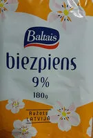 Mängden socker i 9% biezpiens