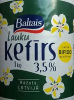 Mängden socker i 3.5% kefīrs Lauku