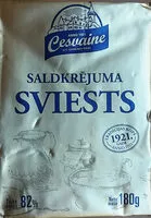 Mängden socker i 82% saldkrējuma sviests