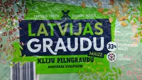 Mängden socker i ';Latvijas graudu maize'; kliju pilngraudu