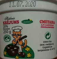 Mängden socker i 20% skābais krējums