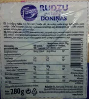 Mängden socker i Rudzu doniņas gardēžu Fazer 280g