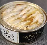 Mängden socker i Brisling Sardinien in Olivenöl