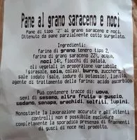 Mängden socker i Pane al grano saraceno e noci