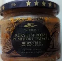 Mängden socker i Rūkyti šprotai pomidorų padaže