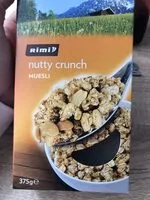 Mängden socker i Muesli nutty crunch
