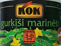 Mängden socker i Marinēti gurķīši, 3-6 cm