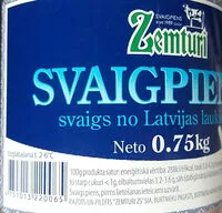 Mängden socker i Svaigpiens