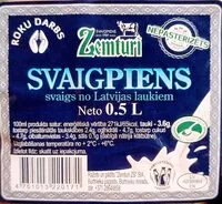 Mängden socker i Svaigpiens