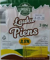 Mängden socker i 3.5% piens Lauku