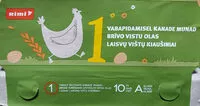 Mängden socker i Brīvo vistu olas, 10 gab., A šķira