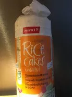 Mängden socker i Rice cakes unsalted