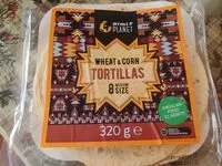 Mängden socker i Wheat & Corn tortillas