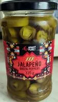 Mängden socker i Jalapeno green peppers