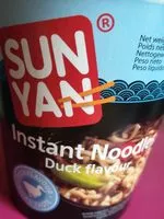 Mängden socker i 12 Paquets De Sunyan Cup Noodles Canard