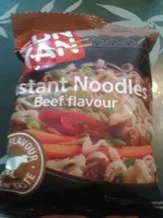 Mängden socker i Instant noodles beef flavour - Nouilles instantanées saveur bœuf