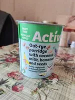 Mängden socker i Oat-rye porridge with coconut milk, bananas and seed