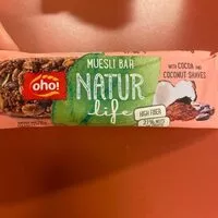 Mängden socker i Muesli bar cocoa and coconut shaves