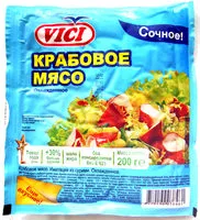 Mängden socker i Крабовое мясо.  Охлаждённое.
