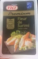 Mängden socker i Fleur de Surimi saveur crabe
