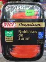 Mängden socker i Premium Noblesses de Surimi