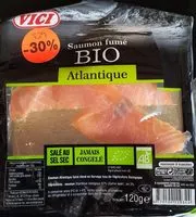 Mängden socker i Saumon fumé bio atlantique