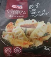 Mängden socker i Gyoza dumplings with pork and vegetables