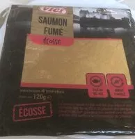 Mängden socker i Saumon Atlantique fumé élevé en Écosse