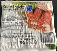 Mängden socker i Surimi sticks