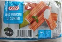 Mängden socker i Bastoncini Di surimi