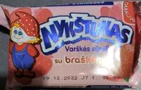 Mängden socker i Varškės sūrelis su braškėmis