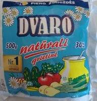 Mängden socker i naturali grietinėlė 30%