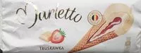 Mängden socker i Lody o smaku waniliowym z nadzieniem truskawkowym, oblane białą belgijską czekoladą, w rożku waflowym