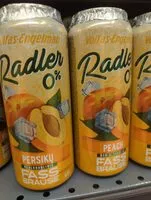 Mängden socker i nealkoholinis radler persikų