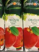 Mängden socker i Obuolių sultys