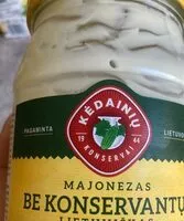 Mängden socker i Majonezas be konservantų lietuviškas