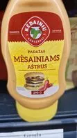 Mängden socker i Kedainiu mesainiu padazas