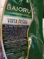 Mängden socker i Bajorų Dešra