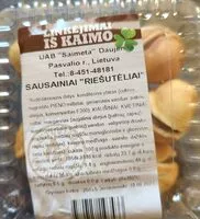 Mängden socker i Sausainiai "Riešutėliai"