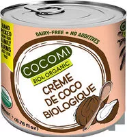 Mängden socker i Crème de coco biologique