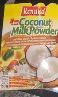 Mängden socker i Coconut milk powder