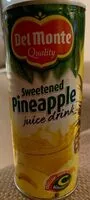 Mängden socker i Sweetened Pineapple Juice Drink