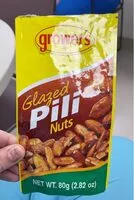 Mängden socker i Glazed pili nuts