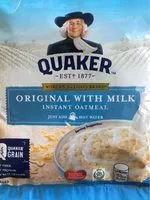 Mängden socker i Quaker original with milk - instant oatmeal
