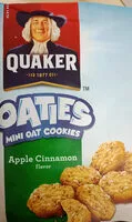 Mängden socker i Quaker Oaties mini oats cookies Apple Cinnamon