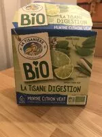 Mängden socker i La tisane digestion menthe citron vert