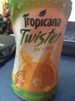 Mängden socker i Tropicana twister juicy pulp